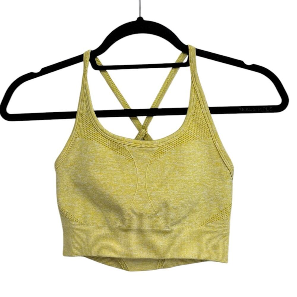 Aybl Crossback Sports Bra in Yellow - Size S